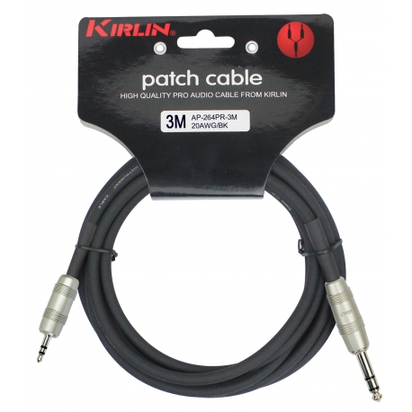 CABLE PATCH KIRLIN 3M JACK S-JACK 3.5 S