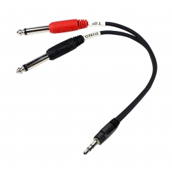 CABLE PATCH Y KIRLIN 2XJACK-JACK 3.5 NR