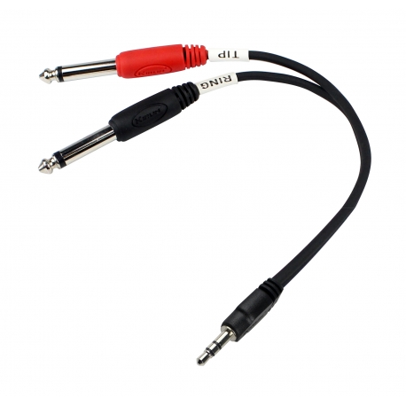 CABLE PATCH Y KIRLIN 2XJACK-JACK 3.5 NR