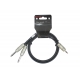 CABLE PATCH Y KIRLIN 2XJACK-JACK 3.5 NR