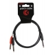 CABLE PATCH Y KIRLIN 2XJACK-JACK 6.35 NR