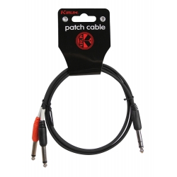 CABLE PATCH Y KIRLIN 2XJACK-JACK 6.35 NR