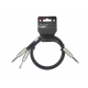 CABLE PATCH Y KIRLIN 2XJACK-JACK 6.35 NR