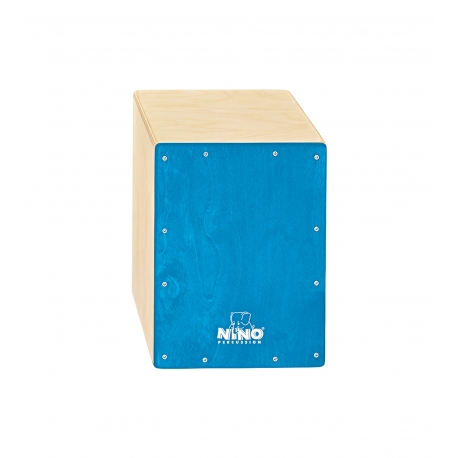 CAJON NINO 13", BOULEAU, FACADE BLEU