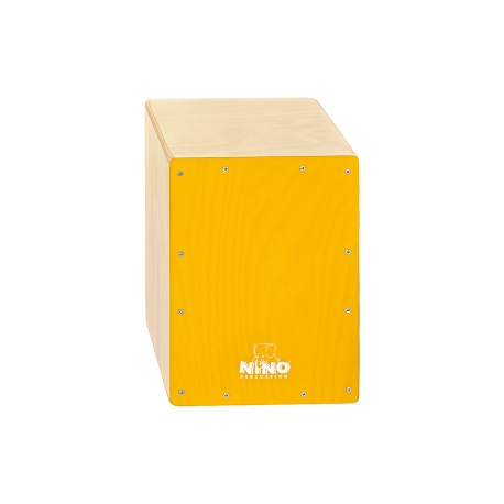 CAJON NINO 13", BOULEAU, FACADE JAUNE