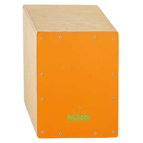 CAJON NINO 13", BOULEAU, FACADE ORANGE