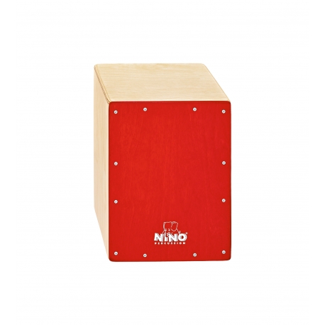 CAJON NINO 13", BOULEAU, FACADE ROUGE