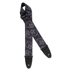 COURROIE GUITARE ORTEGA SKULL NOIR