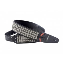 COURROIE VEGAN RIGHTON CHECKER NOIR