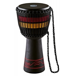 DJEMBE MEINL EARTH 12" NOIR ROUGE JAUNE